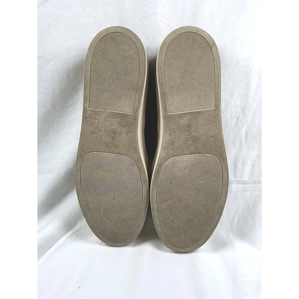 Vince Warren Slip On Shoes Women's 9 M Tan Leather Snakeskin Platform Sneakers